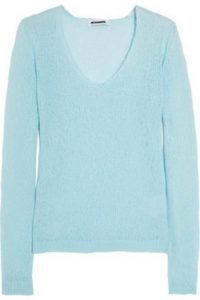 Hellblauer Cashmere Sweater von Jil Sander, über net-a-porter, 670 EUR